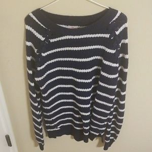 Navy Striped sweater